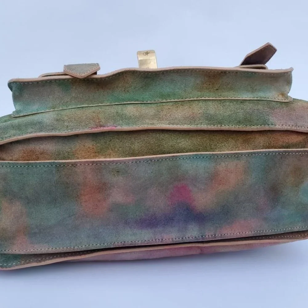 Proenza Schouler PS1 bag suede rainbow red pink green blue yellow orange purple - Picture 6 of 14